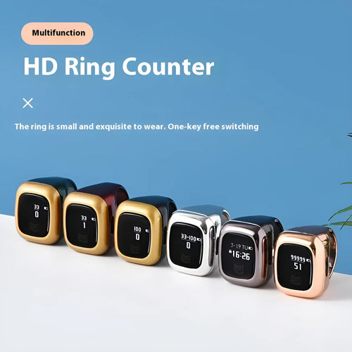 Al-Fatiha electronic digital tasbeeh counter in rose gold colour with digital display