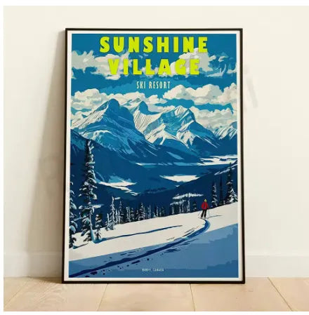 Unframed canvas inkjet poster wall art core with 0.5cm white edge in modern simplicity style