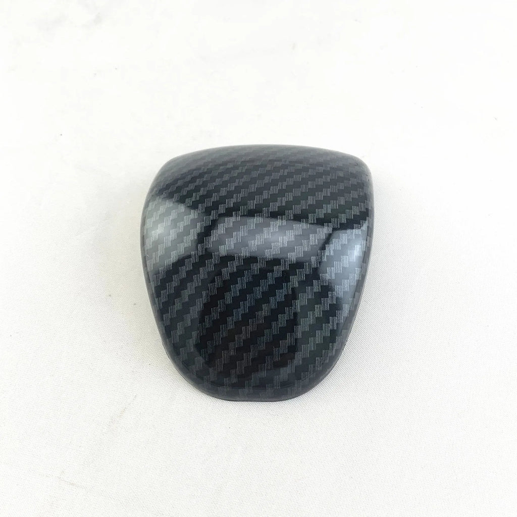 Black carbon fibre pattern gear shift cover for car interior customisation