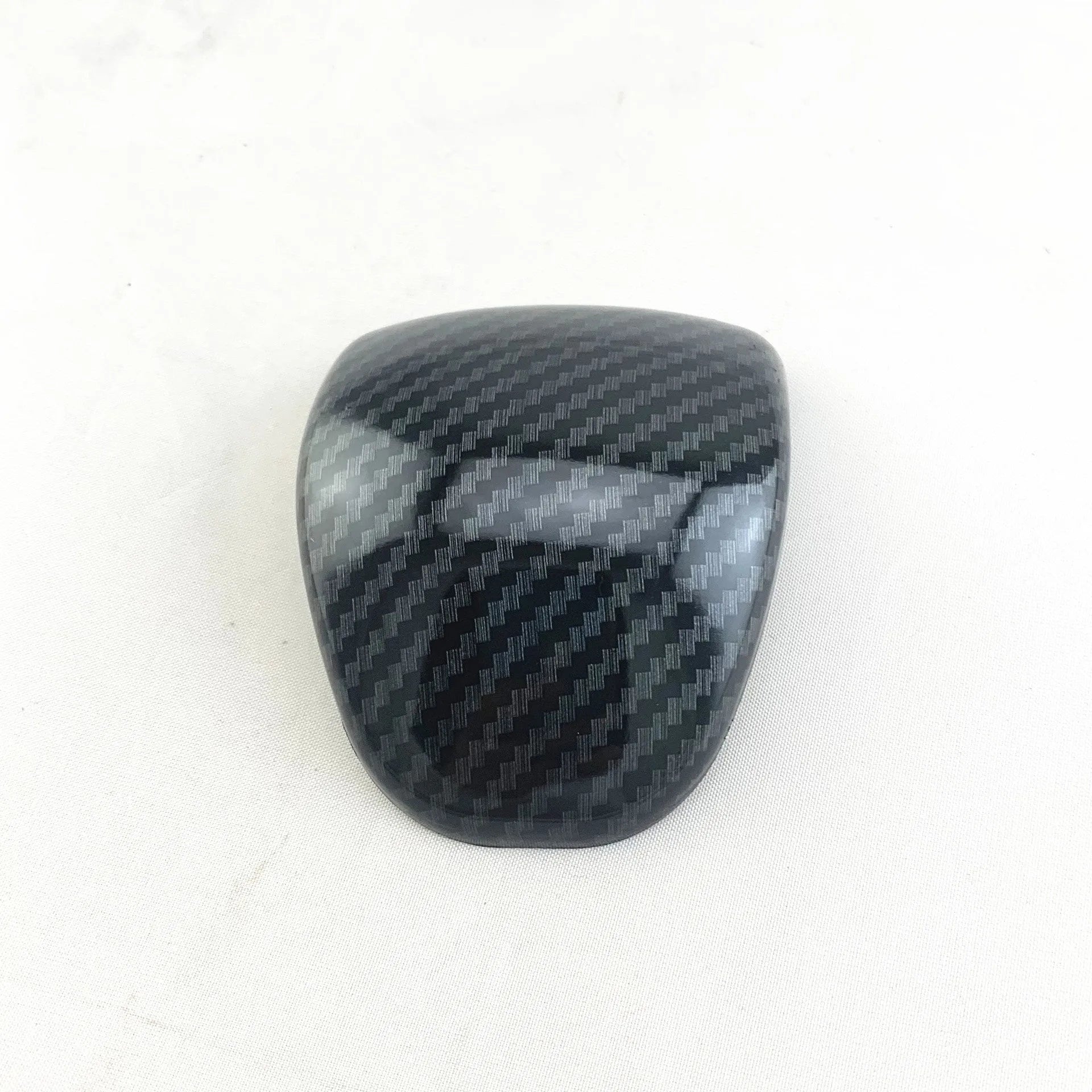 Black carbon fibre pattern gear shift cover for car interior customisation