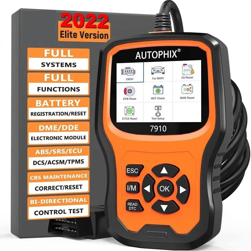 Autophix 7910 handheld OBD2 diagnostic scanner tool for BMW Mini Rolls Royce vehicles