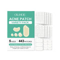 Acne concealer set with 443 hydrocolloid patches containing tea tree oil and salicylic acid for blemish coverage