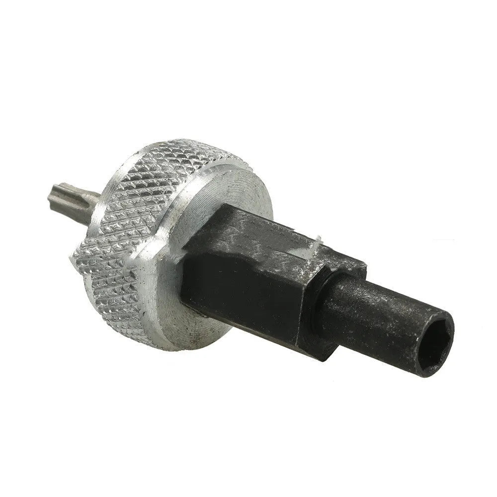 Ignition module wrench tool with knurled aluminium knobs and a 1/2" drive square for distributor bolts