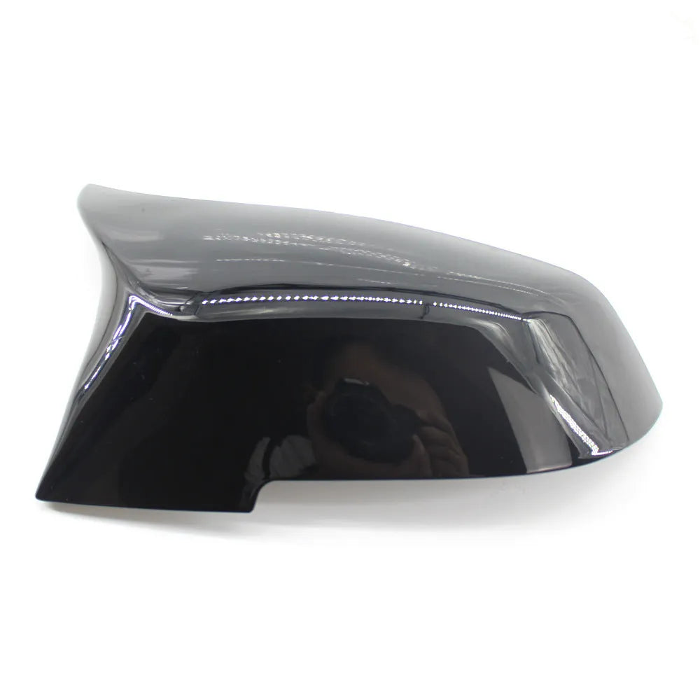 BMW F-series modified horn rear-view mirror shells in paint bright black finish