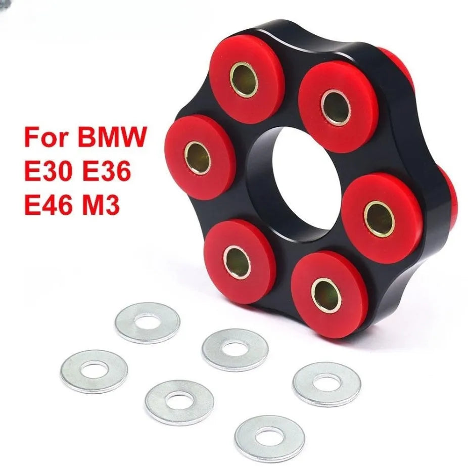 Red polyurethane aluminium drive shaft connecting plate bracket for BMW E46 E36 E30 M3 E28 models