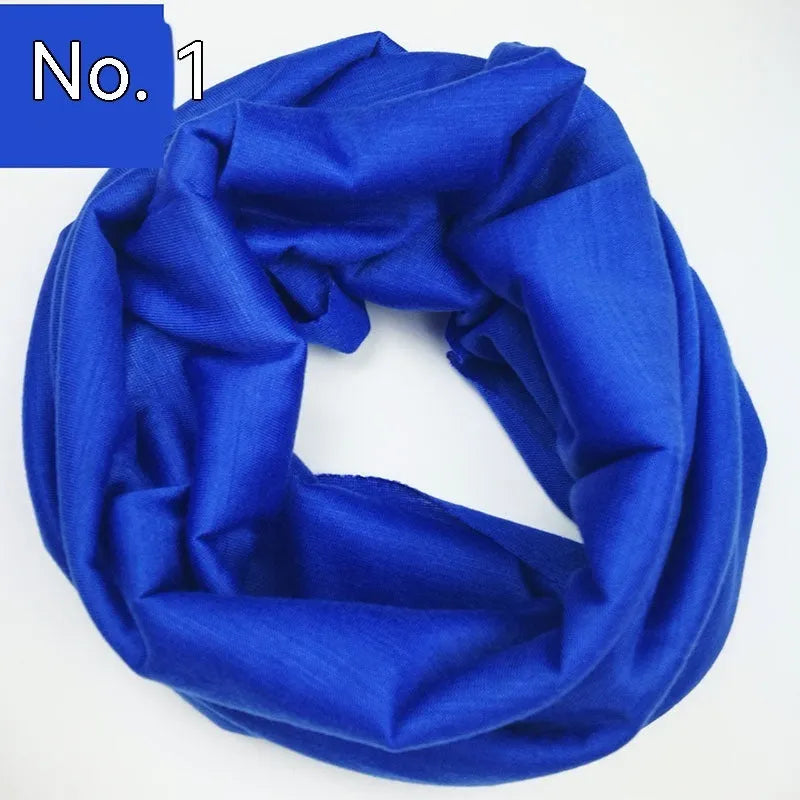 Seamless polyester tube sports headscarf in multiple colours for outdoor activities