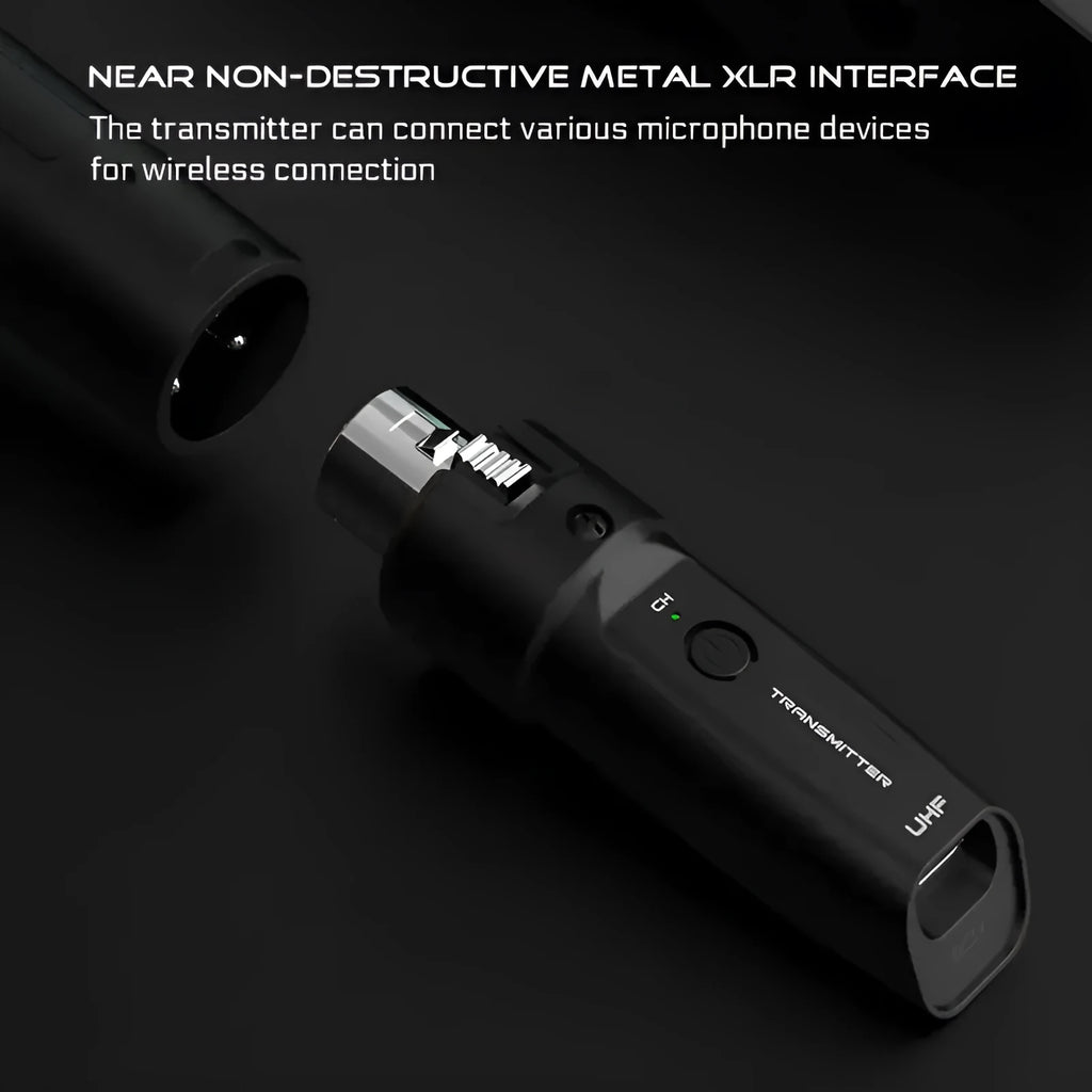 Wireless grenade wired conversion moving coil dynamic microphone with 6.35mm guitar port