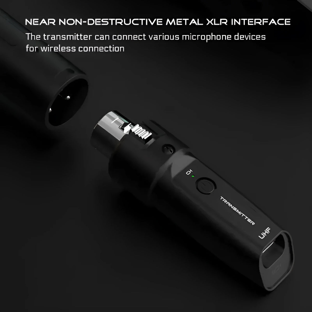 Wireless grenade wired conversion moving coil dynamic microphone with 6.35mm guitar port