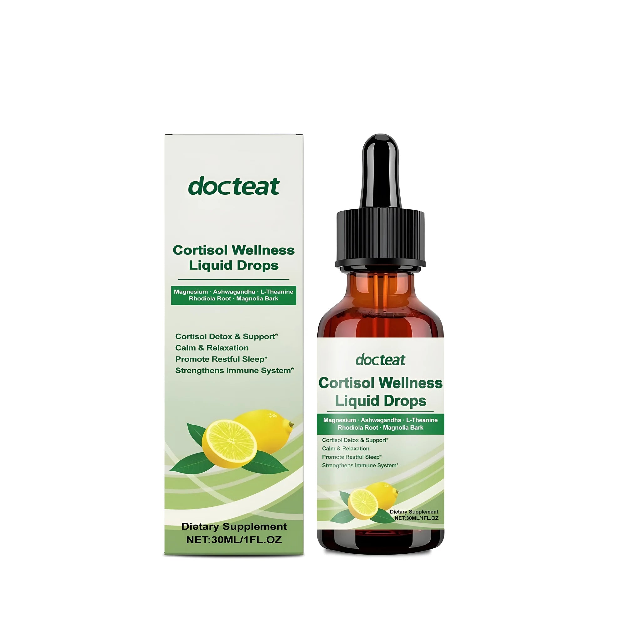 30ml bottle of traditional Chinese herbal supplement drops with drop-dispenser top