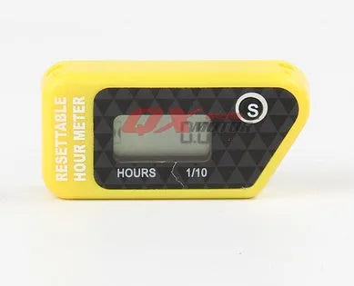Black YSDS waterproof LCD maintenance reminder timer for vehicles and generators.