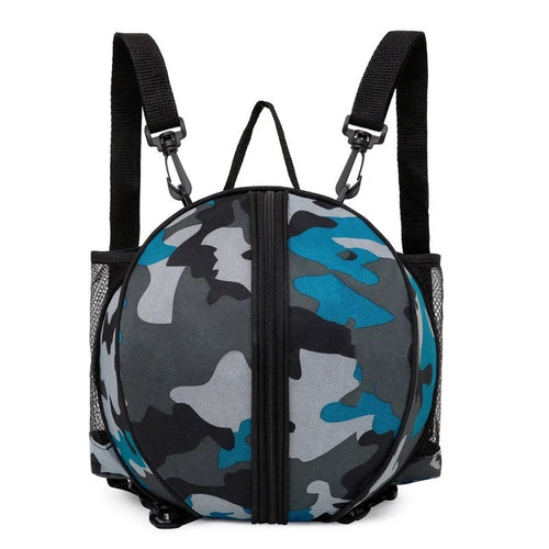 Oxford cloth basketball training bag showing 9 litre capacity with shoulder carrying options