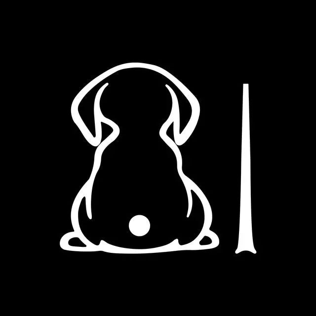 Cartoon cat wiper shadow car sticker for rear window in six colour options