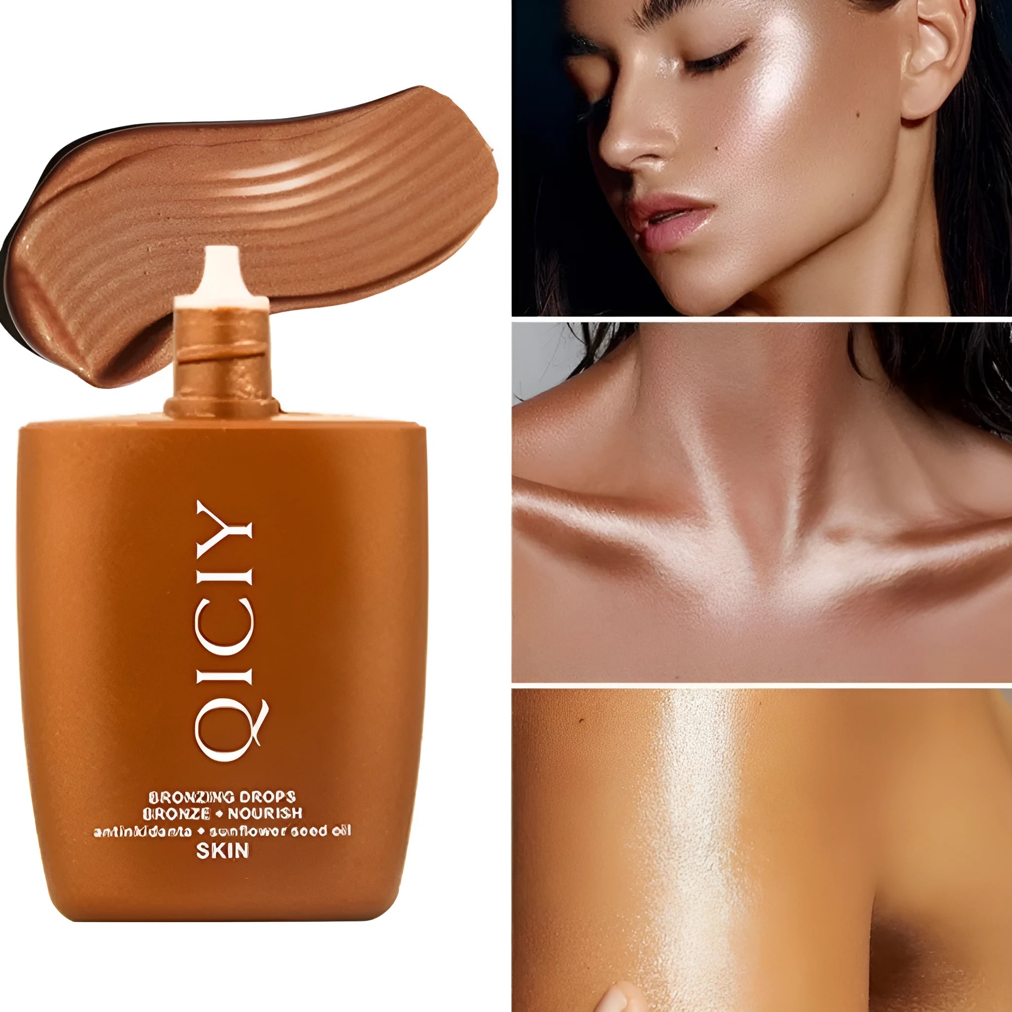 30ml face and body highlighting contour liquid cream with four colour options