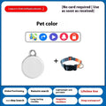 GPS pet tracker device attached to dog collar with global positioning and 360-day battery