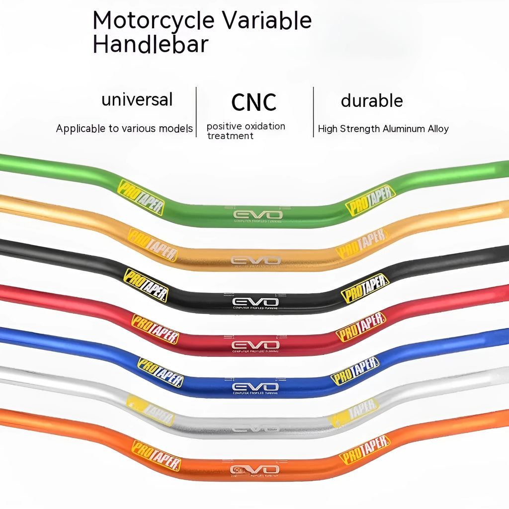 28mm aluminium alloy scrambling motorcycle handlebar in EVO orange colour with 80x10cm dimensions