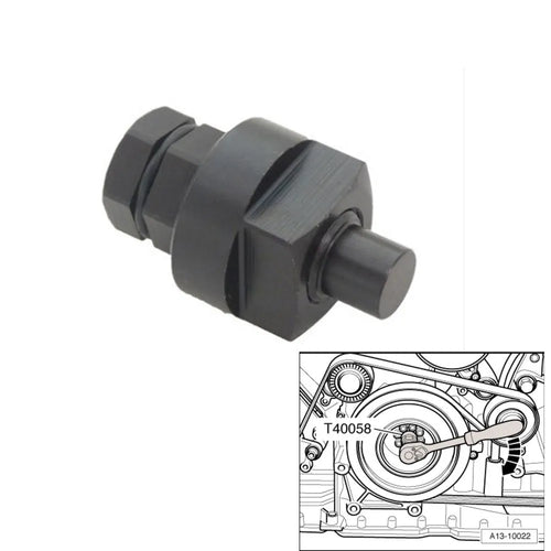 Aodi T40058 crankshaft rotating sleeve timing tool for engine service and top dead centre alignment