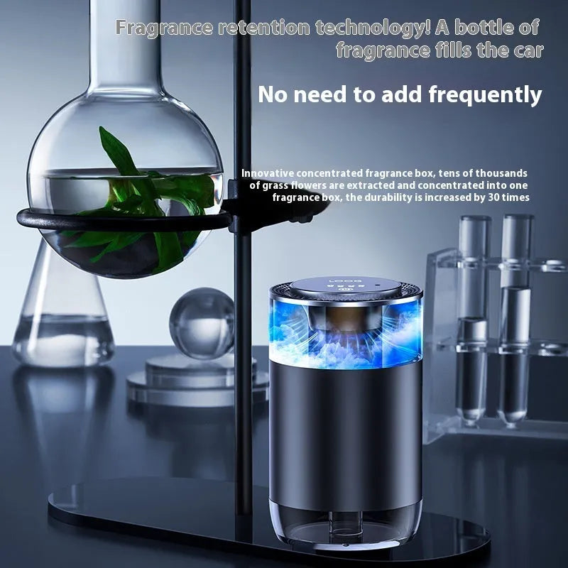 Car aromatherapy diffuser cloud mist air freshener with charging cable for RVs trucks sedans