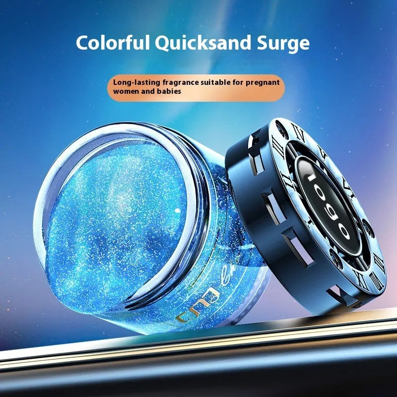 Quicksand solid car perfume in decorative container, floral scent, 50-100ml, for car odour removal and decoration
