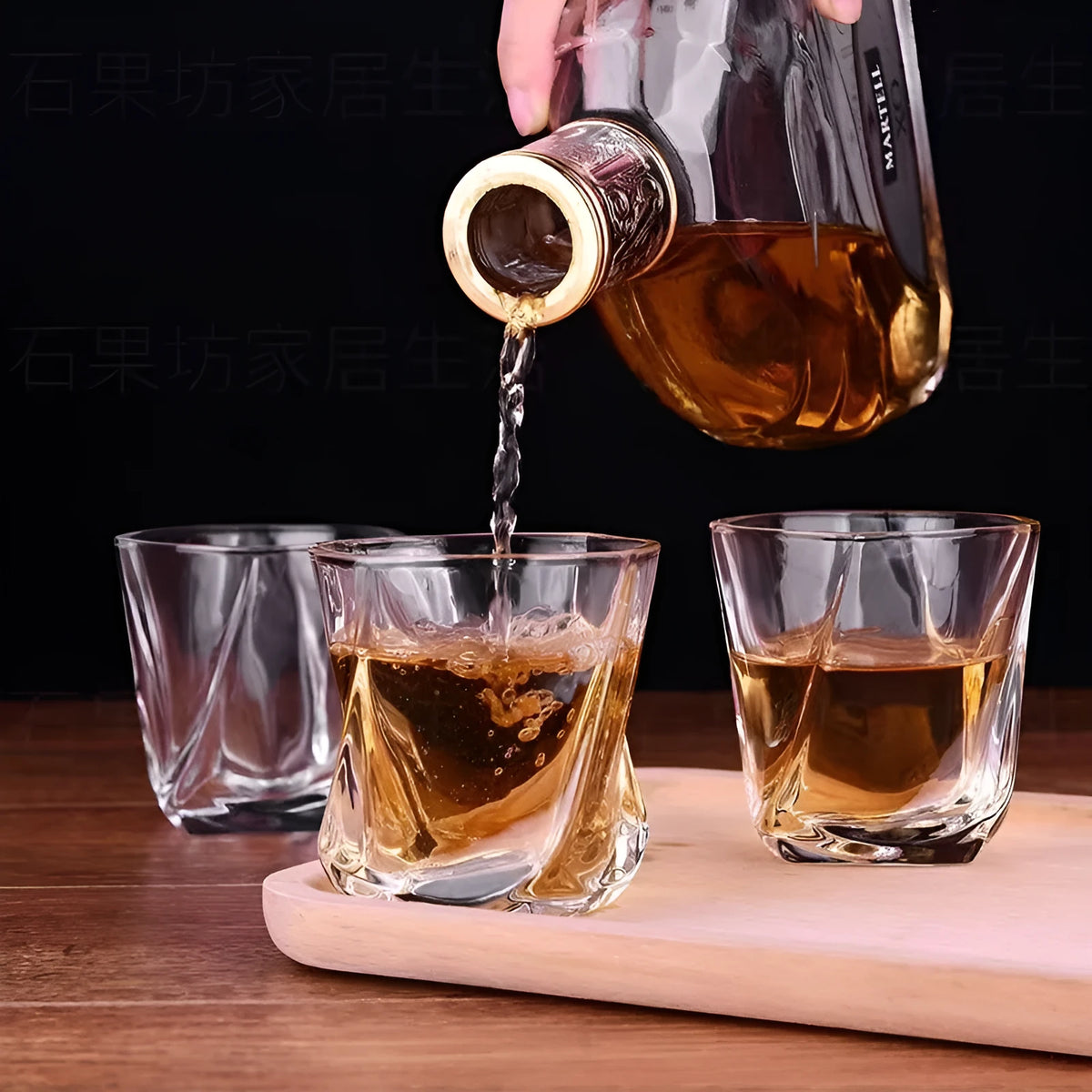 150ml transparent glass whiskey swing glass with light luxury style, single or set options
