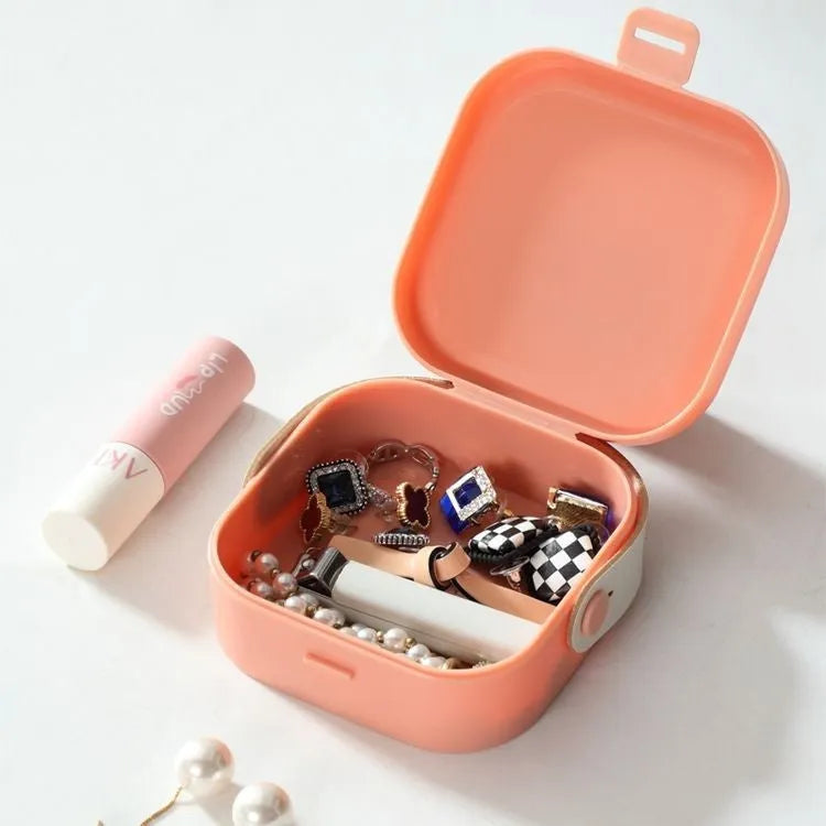 Medium polypropylene storage organiser box with a lid, shown in Nordic White colour.