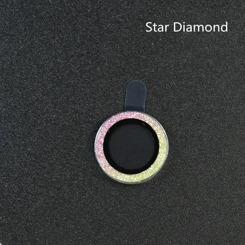 iPhone camera lens protection film with aluminium alloy ring and tempered glass
