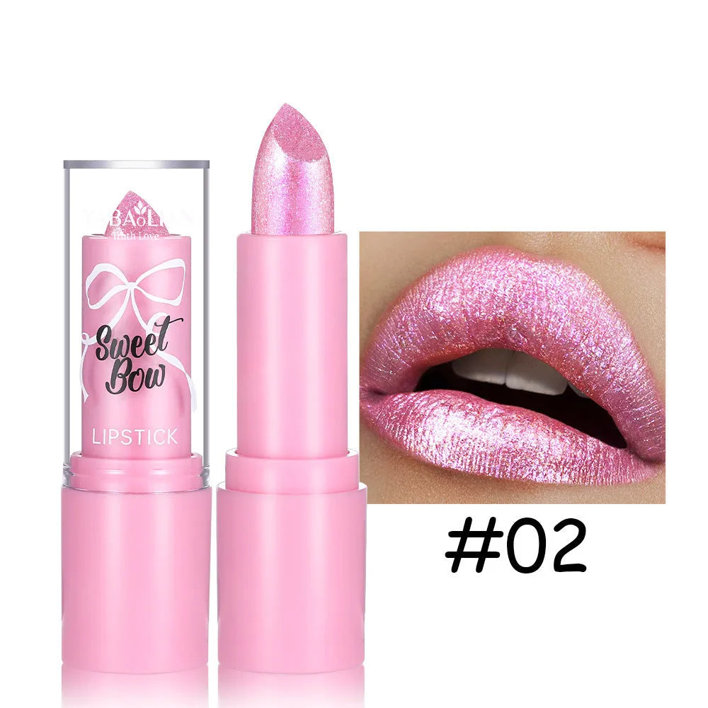 Sweetheart Bow XINGX Diamond Lipstick in Starlight Diamond series showing six colour options