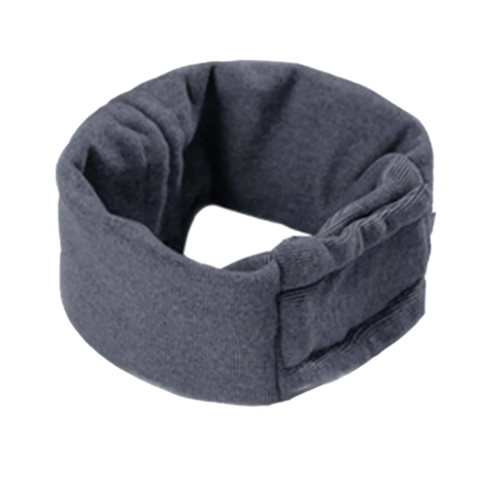 Polyester dog calming hoodie head wrap in black or purple colours with size options for noise reduction and hair management
