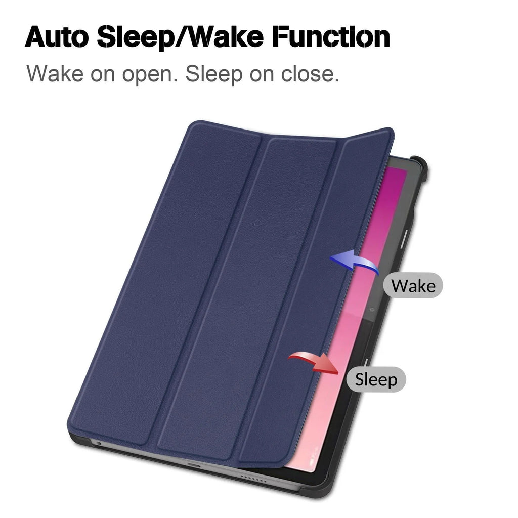 Lenovo Tab P12 127-inch protective case in three-fold design with built-in bracket and magnetic closure