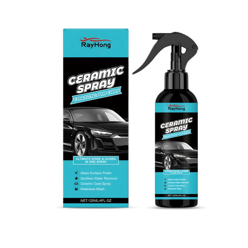 120ml ceramic coating spray bottle for car paint and glass protection with PTFE formula