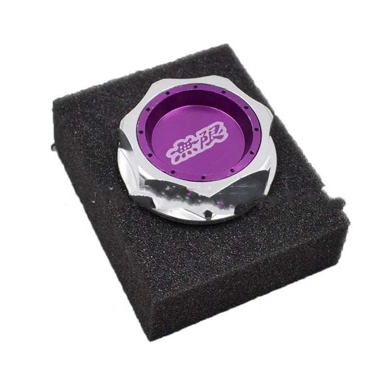 Aluminium alloy anti-leakage oil filter cap in six colour options for Honda vehicles.