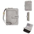 Women's zipper coin purse in multiple colours showing card slots and coin compartment