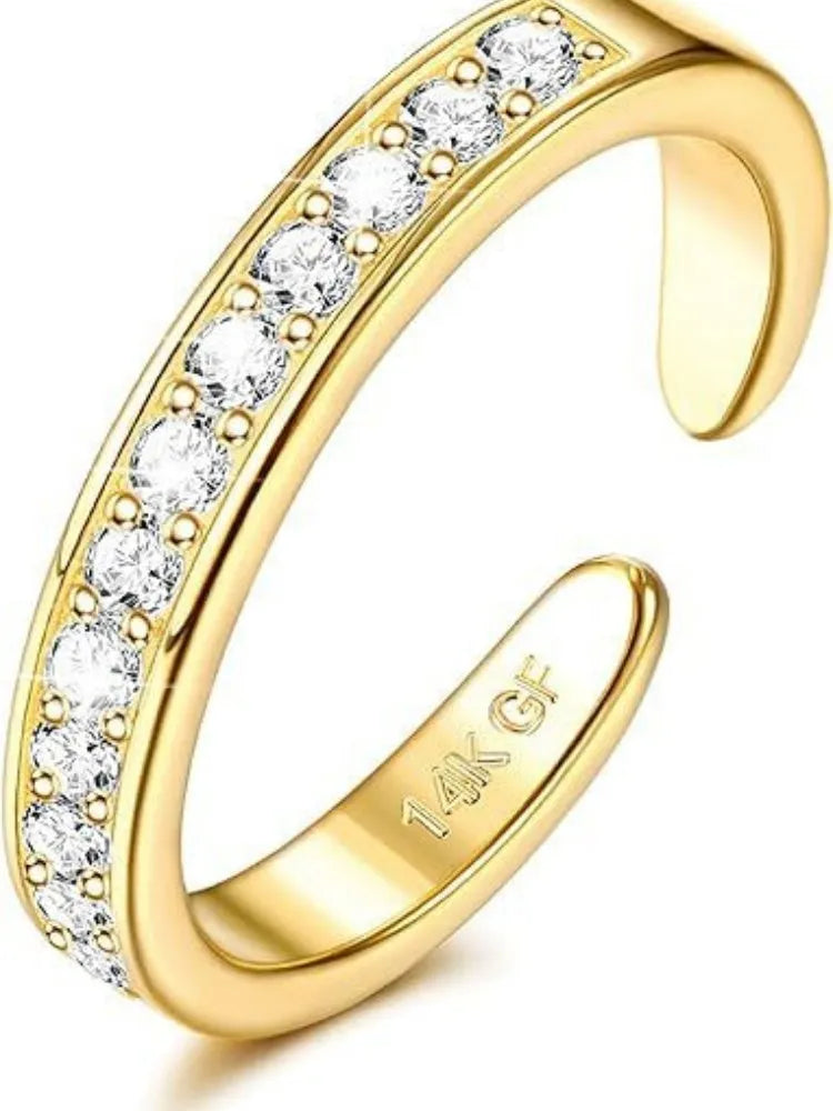 Geometric gold plating fashion ring with 0.5 thickness and European design