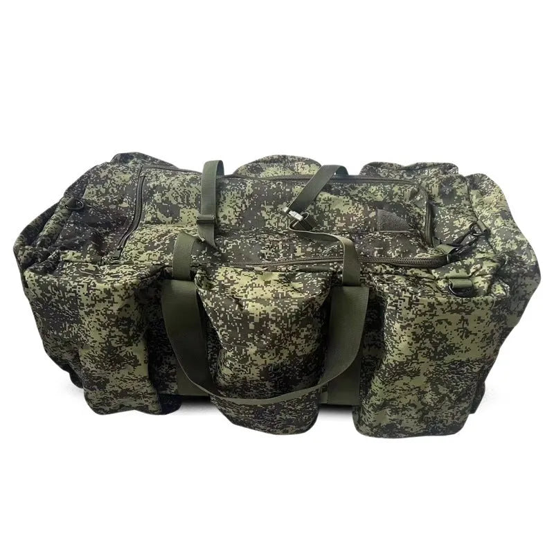 Outdoor sports multifunctional mountaineering tactical backpack in camouflage pattern, made from Oxford cloth