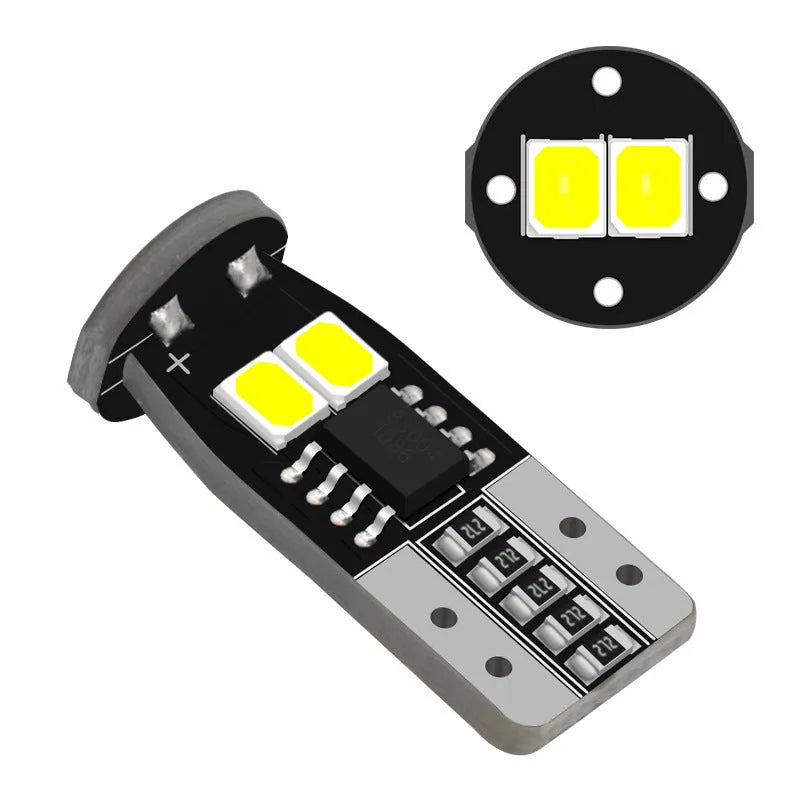 Compact 10mm white car licence plate reading light with fibre glass board construction