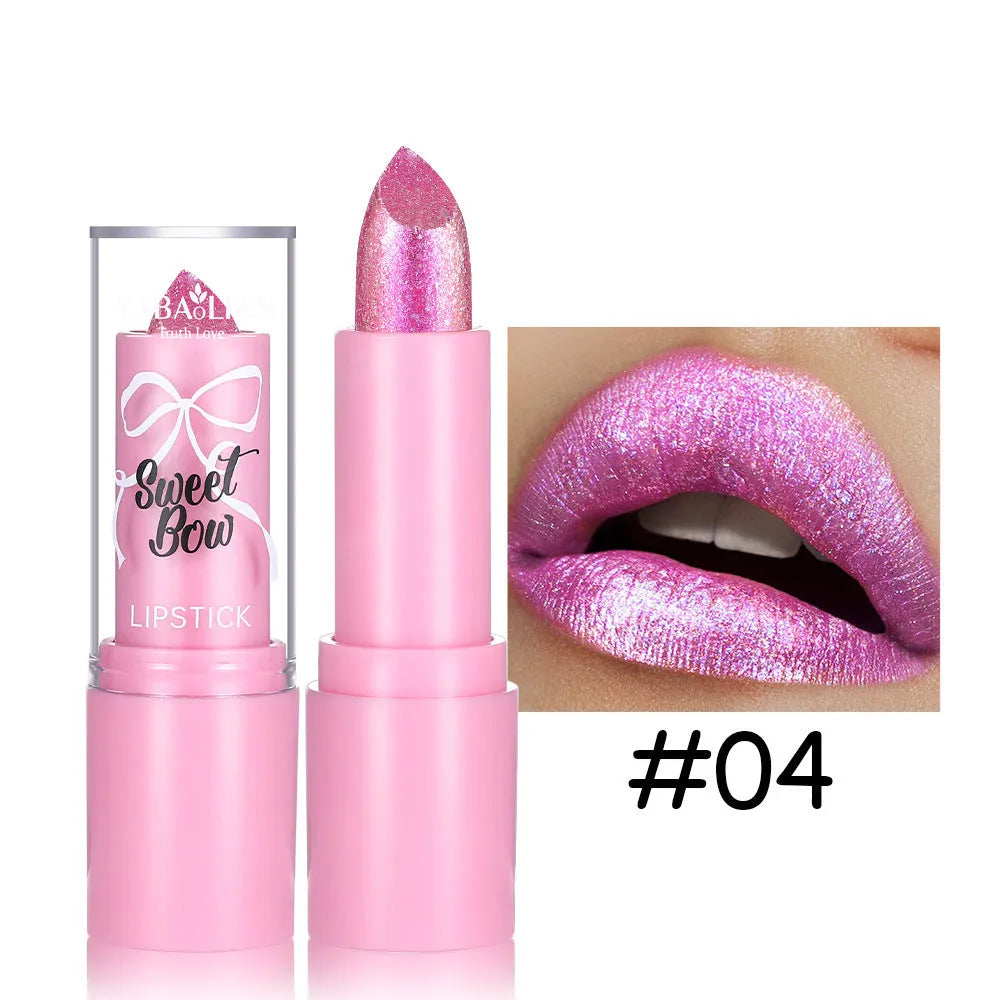 Sweetheart Bow XINGX Diamond Lipstick in Starlight Diamond series showing six colour options