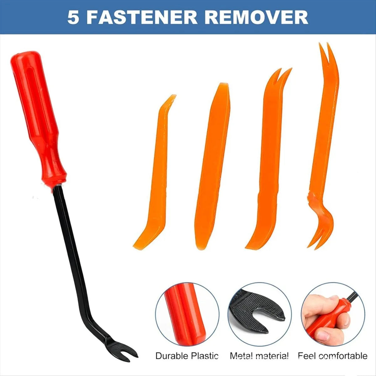 Boxed 240 pieces of plastic automobile buckles with four-piece screwdriver tool