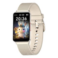 EP08 smart health bracelet with blood glucose monitoring on wrist showing touchscreen display