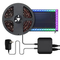 Smart LED light strip for television backlighting with voice control and three length options.