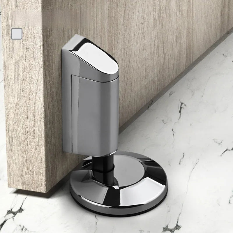 Zinc alloy invisible door stopper in six colour options for modern bedrooms