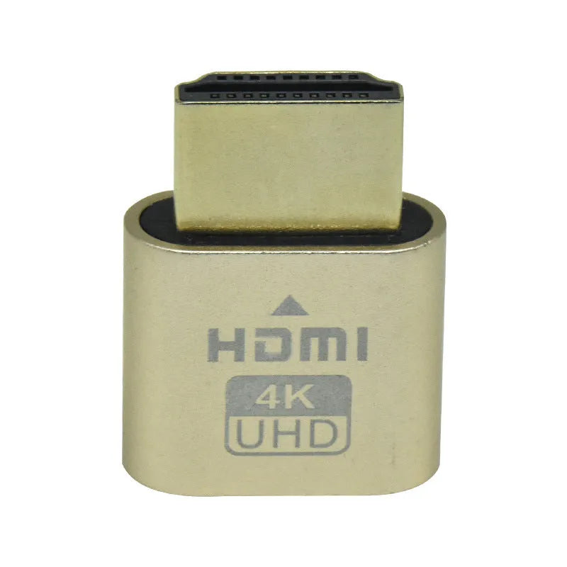 Graphics card HDMI virtual display adapter with 26.5mm plug in multiple metallic finishes