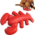 Red durable nylon dog chew toy for large breed aggressive chewers, shown on a white background.