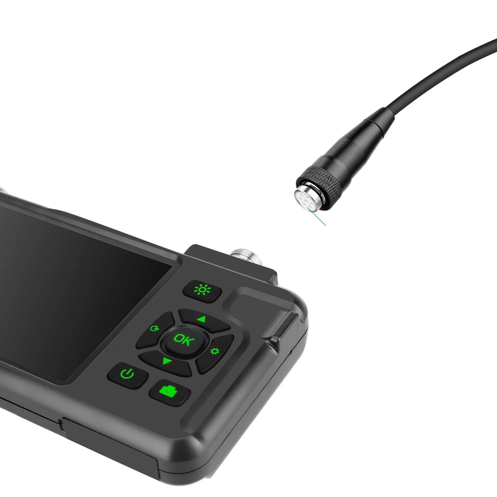 Portable handheld industrial endoscope with 4.5-inch screen and 1 metre inspection cable