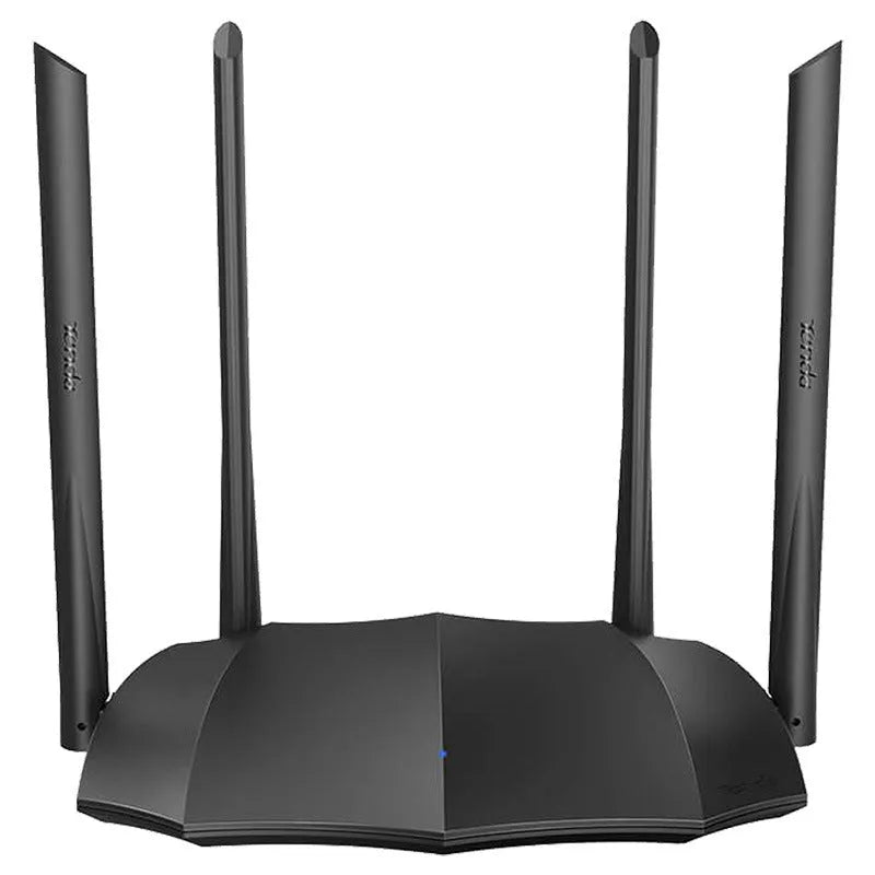Dual-band gigabit wireless router with three expansion slots measuring 365mm by 286mm