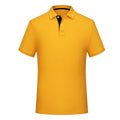 Solid colour cotton polo collar casual T-shirt in multiple colours for summer daily wear