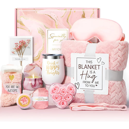 Aromatherapy bath gift set with candle and soap in modern simplicity style plastic box