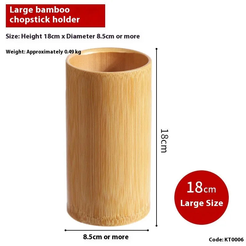 Bamboo chopsticks holder with creative styling for kitchen utensil organisation
