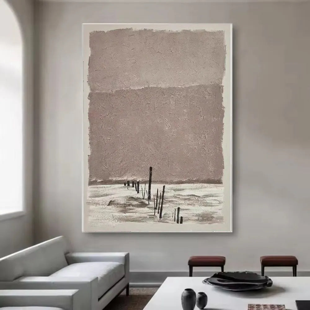 Handmade oil painting canvas wall art abstract modern decor for living room rolled frameless