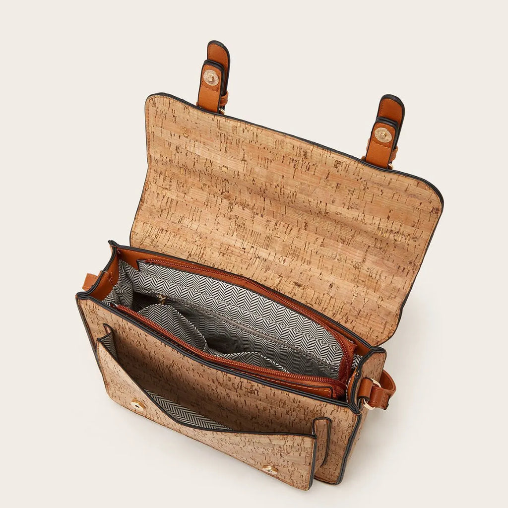 Women's printed one-shoulder crossbody bag in PU leather with large capacity, shown in a choice of colours.