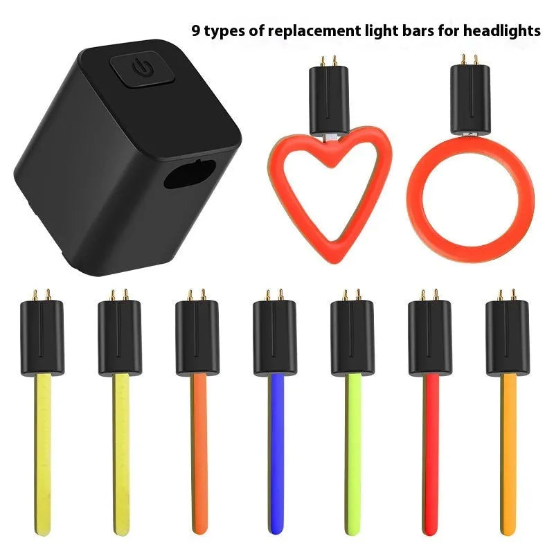 USB rechargeable bicycle running water tail light with silicone strap mount on a bike seat tube.