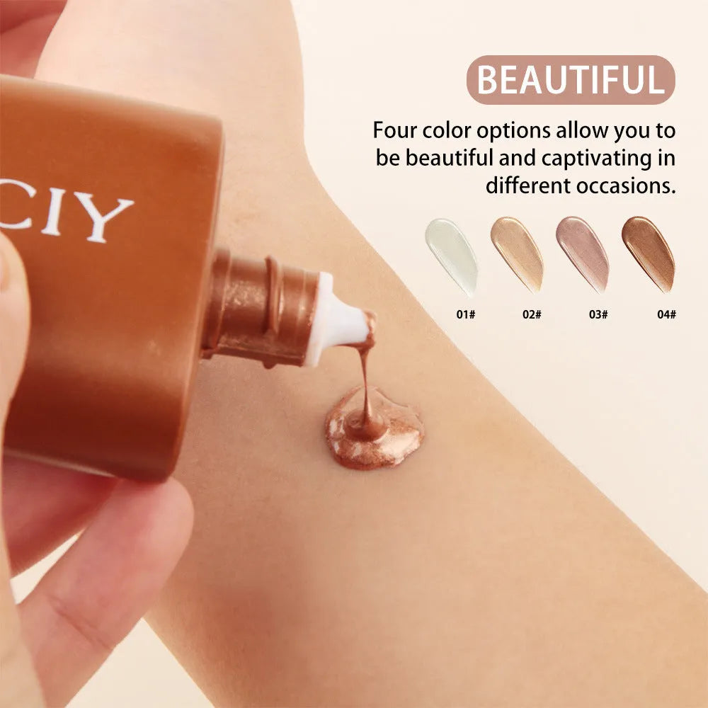 30ml face and body highlighting contour liquid cream with four colour options
